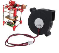 Ventilador de refrigeración de CC sin escobillas - Ventilador de turbina de alta velocidad de 5 V/12 V/24 V con rodamiento de bolas doble y conector de 2 pines | Soplador de componentes electrónicos d