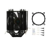 Ventilador de refrigeración de CPU con 6 tubos de calor, 3 pines, 12 VCC, 2000 RPM, rodamiento hidráulico, enfriador de aire de CPU de 90 mm para LGA 775 1150 1151 1155 1156 1200