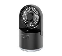 Ventilador de refrigeración de escritorio pequeño, pequeño enfriador de espacio personal recargable, ventilador de escritorio de sala de estar, ventilador de niebla fría para escuela, hogar