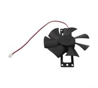 Ventilador de refrigeración de inducción DC18V Motor sin escobillas con siete cuchillas de plástico para un rendimiento fiable y silencioso