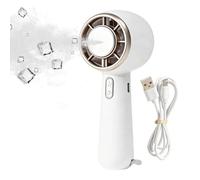 Ventilador de refrigeración de mano, enfriador recargable por USB de 3 velocidades, con mosquetón, ventilador de refrigeración portátil, para viajes, verano, camping, vacaciones, deportes al aire