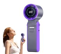 Ventilador De Refrigeración De Mano - Ventilador De Viaje Compacto | Ventilador De Escritorio Con Velocidad Sin Paso, Potente Batería De 5000mAh - Ventilador Personal Ajustable Plegable Para Playa