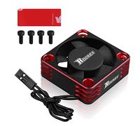 Ventilador de refrigeración de motor de 30 mm, modelo RC, disipador de calor de 28000 rpm, ventilador de refrigeración ESC para coche RC 1/8 1/10 1/12 escala 540 550 motor sin escobillas (negro + rojo