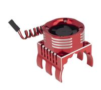 Ventilador de refrigeración de Motor de 42 mm con luz LED integrada, Compatible con Trax-xas y ARR-ma RC 1/8 y 1/10.(Rood)