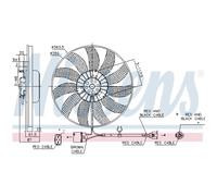 Ventilador De Refrigeración De Motor Para VW Golf VI 1.4 1.6 Audi A3 Sportback
