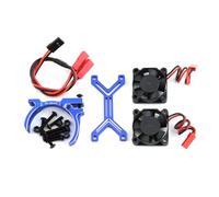 Ventilador de refrigeración de motor RC disipador de calor de alta velocidad 20000 rpm ventiladores dobles con soporte ajustable de 36 a 38 mm para RC 1/0 Traxxas Slash TRX4 ARRMA 3S 4S Mega 550 Axial