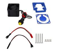 Ventilador de refrigeración de Motor RC, disipador de calor de Motor de alta velocidad de aluminio 4028 para Traxxas 1/8 4WD para camión trineo 95076 4 (Dark Blue)