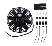 Ventilador de refrigeración de radiador eléctrico de 8 pulgadas, hoja recta reversible de alto rendimiento de 12 V 80 W, ventilador delgado de tirar o empujar para de CA,