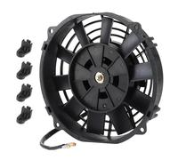 Ventilador de refrigeración de radiador eléctrico universal, 10 aspas, alto rendimiento, 2250 RPM, 80 W, 12 V, diseño reversible para de aire acondicionado del compartimento del