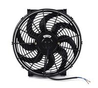 Ventilador de Refrigeración de Radiador Eléctrico, Ventilador de Radiador Universal, Bajos Niveles de Ruido, 12 V para Furgoneta, Remolque, Camión