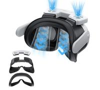 Ventilador de refrigeración doble VR compatible con Meta Quest 3, circulación de aire, extracción rápida, antivaho, soporte de interfaz facial, cubierta facial, almohadilla facial solo para Meta Quest