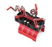 Ventilador de refrigeración Dual de Metal 4068 4074 4082 4268 4274 Disipador de Calor de Motor de 40-42 mm for 1/7 1/8 for ARR-ma for Trax-XAS RC Piezas de actualización de Coche