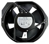 Ventilador de refrigeración ebm-papst W2E142-BB01-01 7056ES, ventilador de metal resistente a altas temperaturas, 230 V, 50/60 Hz, 27/28 W, 172 x 150 x 38 mm, ventilador de refrigeración de flujo