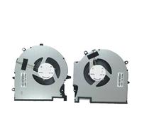 Ventilador De Refrigeración For CPU Y GPU For Computadora Portátil, Compatible con HP OMEN 17-CK 17-ck0054TX TPN-Q266, 17-CM 17-cm2020nr Series EG75091S1-C170-S9A EG75091S1-C180-S9A(1 Pair)