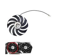 Ventilador de refrigeración for Tarjeta gráfica PLD10010S12HH de 95 mm y 4 Pines for GPU RTX3060 Ti, Compatible con MSI, Radeon, RX 6700 XT Gaming X GeForce RTX 3060(Left Fan)