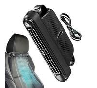 Ventilador de refrigeración para asiento delantero, 5 V/2 A, sin hojas, portátil, control de velocidad ajustable, flujo de aire silencioso, diseño compacto que se adapta al equipamiento interior del