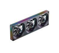 Ventilador de Refrigeración para Caja -360 ARGB de 12 cm, Ventilador de Bloque de Construcción Conectado, Ventilador de Chasis Silencioso PWM, Color