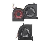Ventilador de Refrigeración para CPU Portátil, para MSI GS65 GS65VR P65 MS 16Q4 MS 16Q5 CPU GPU Cooler, Ventilador de Refrigeración para Portátil de 4 Pines, Silencioso y (CPU y