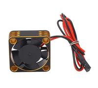Ventilador de refrigeración para motor de coche RC universal de 31 x 31 mm, ventilador disipador de calor ESC de aluminio y plástico de 23000 RPM para AXIAL Traxxas HSP HPI, (Oro)