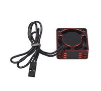 Ventilador de refrigeración para motor ESC RC, disipador de calor duradero y eficiente, 19000 rpm, para modelo de coche RC AXIAL (Rojo)