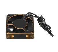 Ventilador de refrigeración para motor RC universal de 35 mm con disipador de calor de aluminio, ventilador de refrigeración ESC de 15000 rpm para coches RC Traxxas, AXIAL, HSP, Re (Oro)