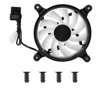 Ventilador de refrigeración para ordenador con diseño único de conducto de aire RGB de 12 cm para PC gaming. Refrigerador de aire para chasis de