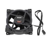 Ventilador de Refrigeración para PC, Ventilador de Caja PWM de 80 Mm Alto Rendimiento Velocidad de 800 a 2500 RPM Portador de Presión Dinámico MFDB Eficiente para PC (Black)