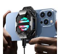 Ventilador de refrigeración para teléfono | Base de refrigeración móvil - Dispositivo móvil portátil de semiconductor con LED RGB para actividades al aire libre, Vlog, juegos, Live Streaming y playa