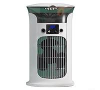 Ventilador de refrigeración portátil con boquilla de niebla dual y tanque de agua de 880 ml, velocidades de viento ajustables y funcionamiento silencioso para un efecto de enfriamiento duradero