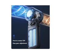 Ventilador de Refrigeración Portátil de Mano, Recargable, Plegable, con Potentes Vientos, Ventilador Turbo de 199 Velocidades para Exteriores B