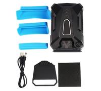 Ventilador de refrigeración portátil para computadora portátil: almohadilla enfriadora para juegos pequeños USB, soporte de modo manual automático, dispositivo de disipación de calor para computadora