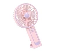 Ventilador de refrigeración portátil recargable de 3 velocidades para oficinas, viajes, camping al aire libre, duradero, bajo ruido, pequeño