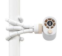 Ventilador De Refrigeración Portátil: Ventilador De Turbina Con Clip, Soporte De Pulpo Flexible, Refrigeración Por Hielo Recargable | De Flujo De Aire Con Tecnología Semiconductora Para Uso En