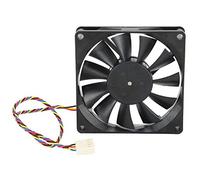 Ventilador de refrigeración PWM de 12 V 0,50 A, ventilador de refrigeración de doble rodamiento de bolas de 80 mm 5300 rpm, enfriador de control de temperatura PWM para carcasa de PC