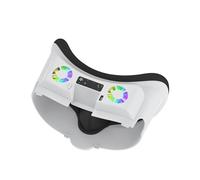 Ventilador de refrigeración RGB compatible con auriculares Meta Quest 3 VR, suave, transpirable, almohadilla de espuma, soporte de interfaz facial, ventilador de circulación de aire, almohadilla de