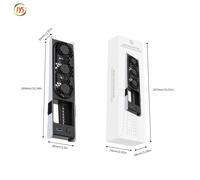 Ventilador de refrigeración RGB universal para PS5Pro/PS5Slim: ventilador trasero silencioso con control inteligente de temperatura y LED de 7