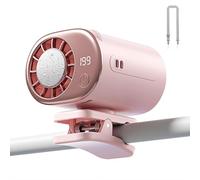 Ventilador de refrigeración semiconductor mejorado 2026 - Ventilador portátil de compresión instantánea de hielo de 16 ℃ con pantalla LED, ventiladores de clip de rotación de 360° para asiento trasero