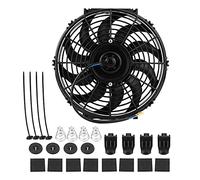 Ventilador de refrigeración Universal para Coche, 12V Ventilador eléctrico, Ventilador Adicional, Motor eléctrico, Ventilador con Kit de Montaje, para Coche, camión, 12 Pulgadas