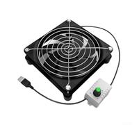 Ventilador de refrigeración USB de 80 mm CC 5 V para enrutador y enfriador de PC con bobina de cobre, funcionamiento silencioso, disipación de calor de bajo ruido para uso en TV Box (3#)