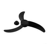 Ventilador de repuesto de 18 pulgadas para ventiladores eléctricos, hélice de plástico de 3 hojas con orificio de 8 mm, material de polipropileno ligero para un flujo de aire silencioso, compatible