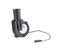 Ventilador de rodamiento de 12 V 9733 4800 RPM para barbacoa para pícnics camping soplador de aire con clip de metal y cable doble bolas de aire