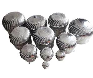 Ventilador de rotor de viento de escape de acero inoxidable 304-ventilador de humos de techo sin alimentación de 30, 24 y 20 pulgadas, 1 Uds.(500mm/19.7 in)