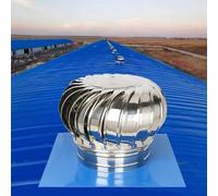 Ventilador de salida de aire para techo, ventilador de ático no eléctrico, turbinas de viento comerciales grandes para almacén de fábrica, granjas, invernadero, gallinero y cobertizo