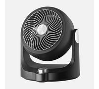 Ventilador de Sobremesa Cartago Blanco/Negro 40W - 3 Velocidades, Rotatorio y Cabezal Orientable