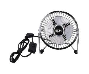 Ventilador de sobremesa industrial mini (Plata, 10 cm)