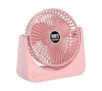 Ventilador de Sobremesa para Oficina, 3 Velocidades, Ajustable y Portátil con Batería Recargable, Ventilador Personal para Viajes, para Hogar, Dormitorio, Salón, Oficina, Escritorio, Viajes, Camping,