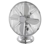 Ventilador de sobremesa (Plateado, 30 cm)