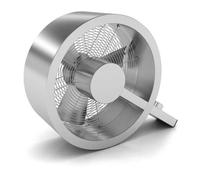 Ventilador de Sobremesa Stadler Form Q 35W 3 Velocidades Inclinación Ajustable Acabado Inox
