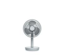 Newlux - Ventilador de Sobremesa USB Windpure Desk W300 con 4 Vel, Cabezal Abatible, Batería Litio hasta 50 min. Ventilador de Escritorio Silencioso (<30dB) para Oficina, Casa o Camping (Azul)