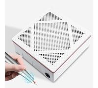 Ventilador de succión de colector de polvo de uñas de 80 W con 2 bolsas de recolección de polvo, potente aspiradora de uñas, herramientas de manicura, práctico equipo de limpieza de salón de arte